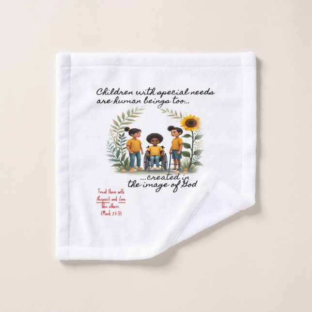 Promoting Children with Special Needs Towel (Wash Cloth)