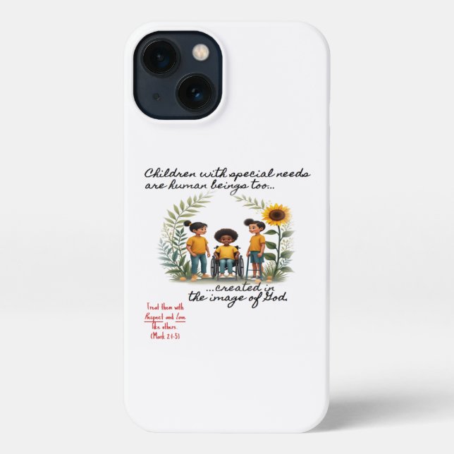 Promoting disability inclusion on iPhone 13 Case (Back)