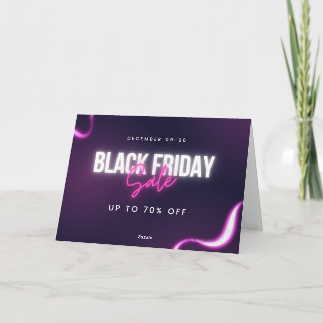 Promotion Black Friday  Invitation (Back)