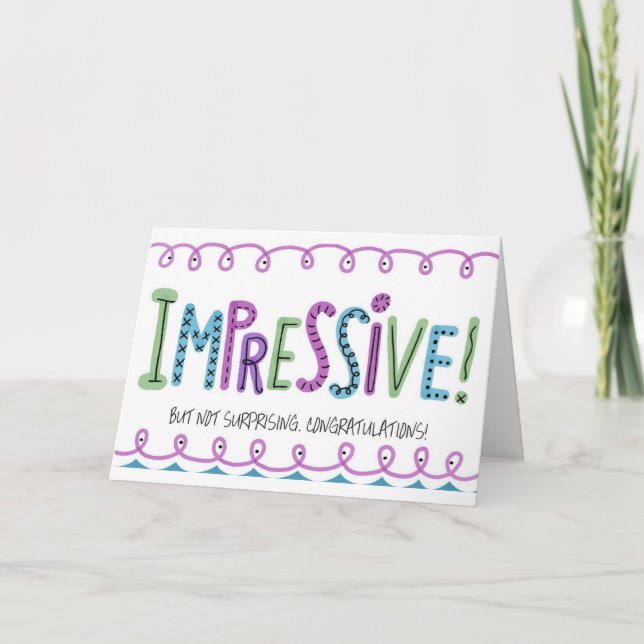 **PROMOTION**  **CONGRATULATIONS** Card (Front)