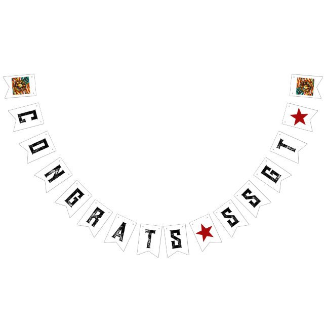 Promotion Congratulations Customizable USMC Bunting (All)