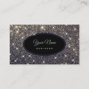 Promotion Luxury Glitter Luminous Stars Elegant Business Card