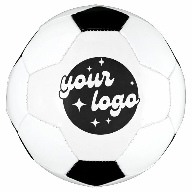 Promotional Black & White Simple Business Logo Football (Front)