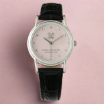 Promotional Blush Pink Business Logo & Text  Watch<br><div class="desc">Make a lasting impression with our blush pink promotional watch,  customised with your business logo and text. This chic and elegant timepiece combines functionality with stylish branding,  ensuring your company stands out with a touch of sophistication and grace.</div>