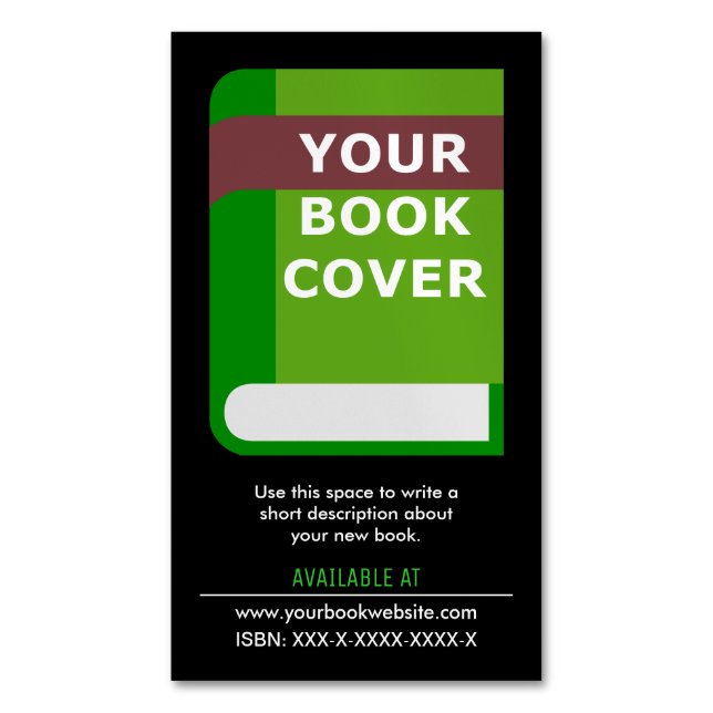 Promotional Book Cover Author Magnetic Business Card (Front Vertical)