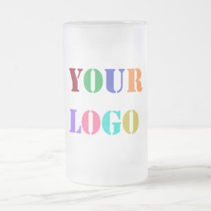Promotional Branded Logo Glass Beer Mug Template