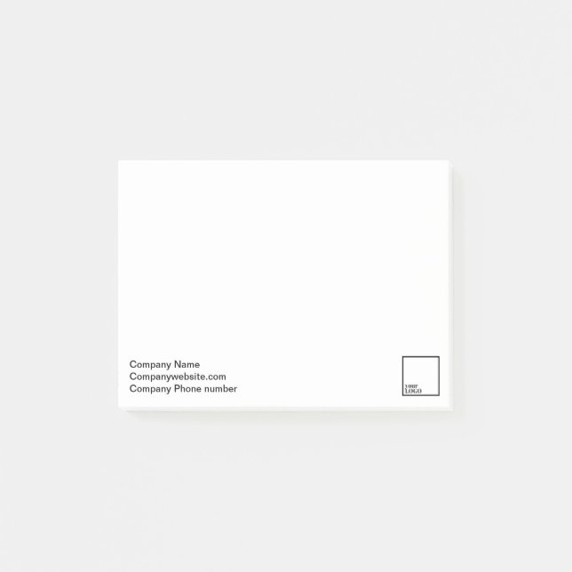 Promotional Branded Post-its 4"x3" Post-it Notes (Front)