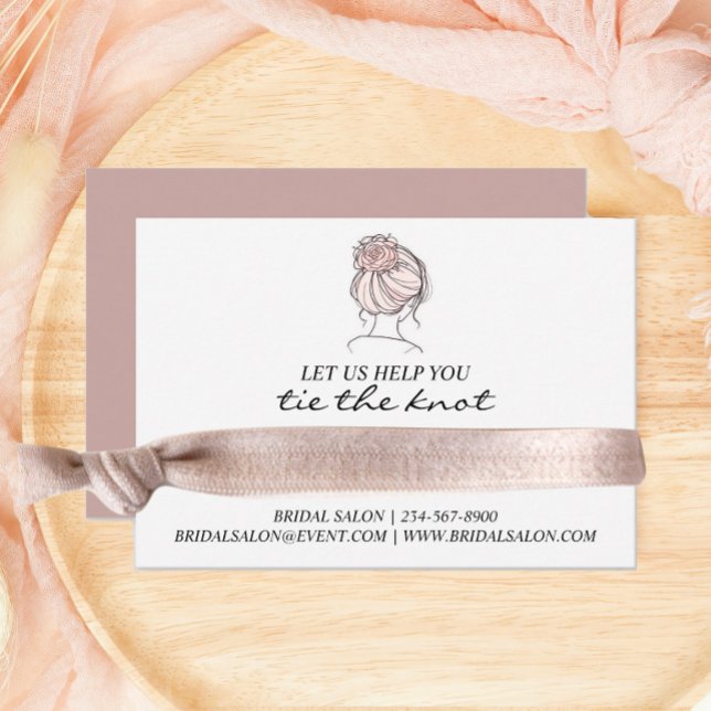 Promotional Bridal Business Hair Tie Holder  Enclosure Card (Creator Uploaded)
