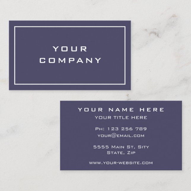 Promotional Business Card Template Your Own Design (Front/Back)