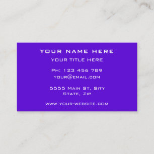 Promotional Business Cards Example Choose Colours
