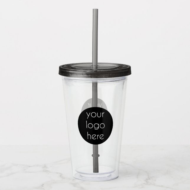Promotional Business Company Logo Customer Gifts   Acrylic Tumbler (Front)
