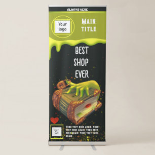 Promotional business green banner 