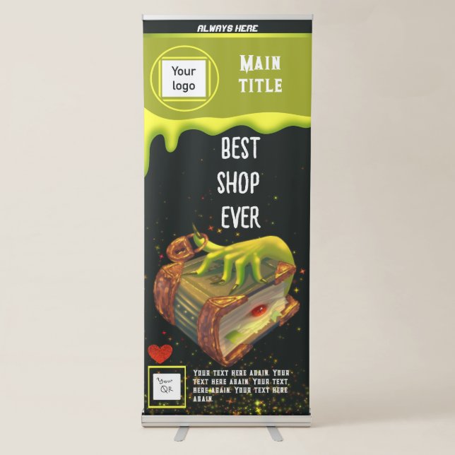 Promotional business green banner  (Front)