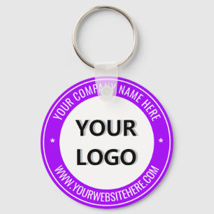 Promotional Business Keychain Your Logo Text Info