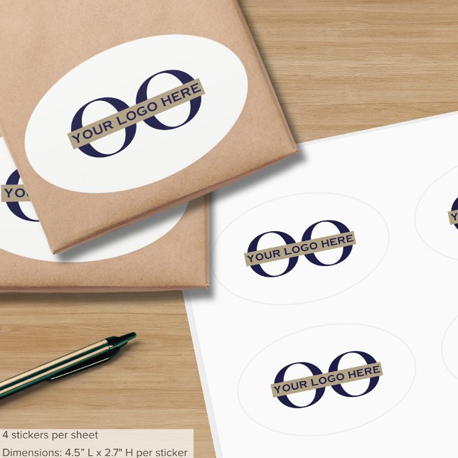 Promotional Business Labels with Custom Logo (Creator Uploaded)
