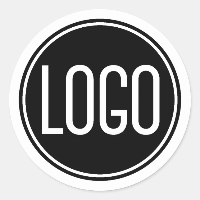 Promotional Business Logo Classic Round Sticker (Front)