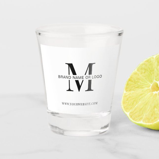Promotional Business Logo Company Branded Gift Shot Glass (Front)