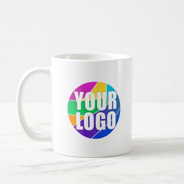 Promotional Business Logo Corporate Giveaway Coffee Mug (Left)