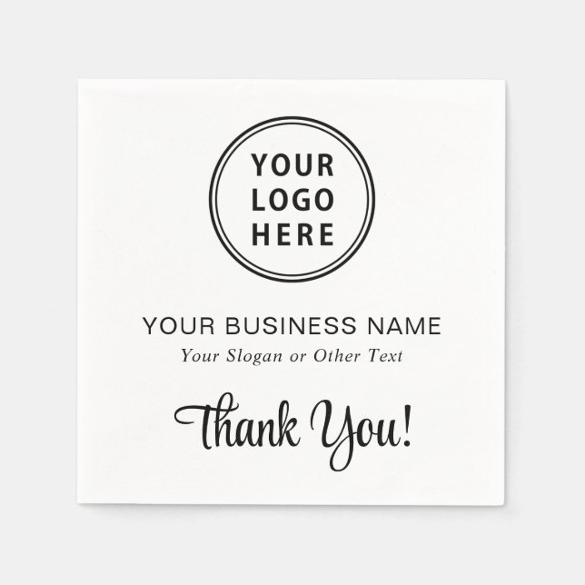 Promotional Business Logo Napkin (Front)