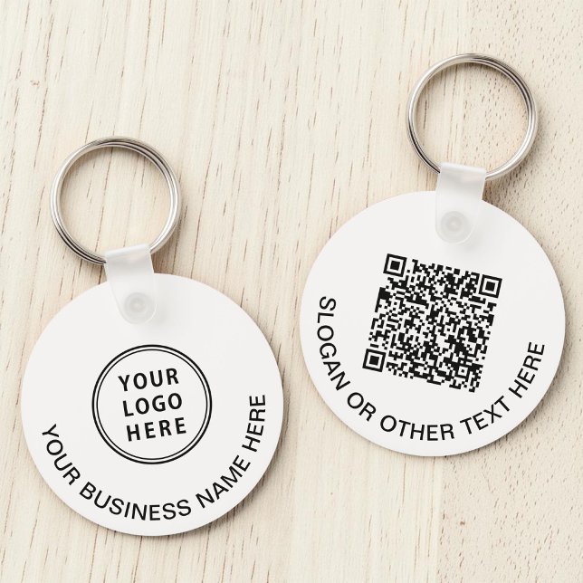 Promotional Business Logo QR Code Key Ring (Promotional Business Logo QR Code Keychain)