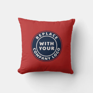 Promotional Business Logo Red Corporate Custom Cushion