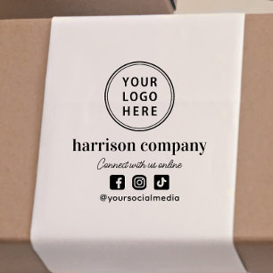 Promotional Business Logo Social Media Self-inking Stamp
