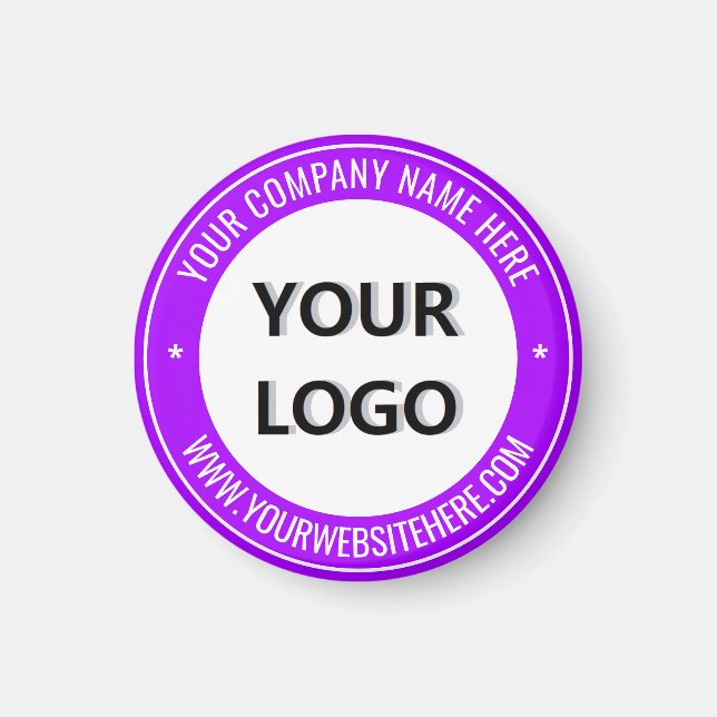 Promotional Business Magnet Your Logo Text Info (Front)
