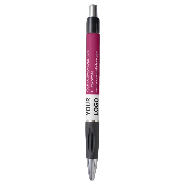 Promotional Business Pen Your Logo Text and Colour (Front Vertical)