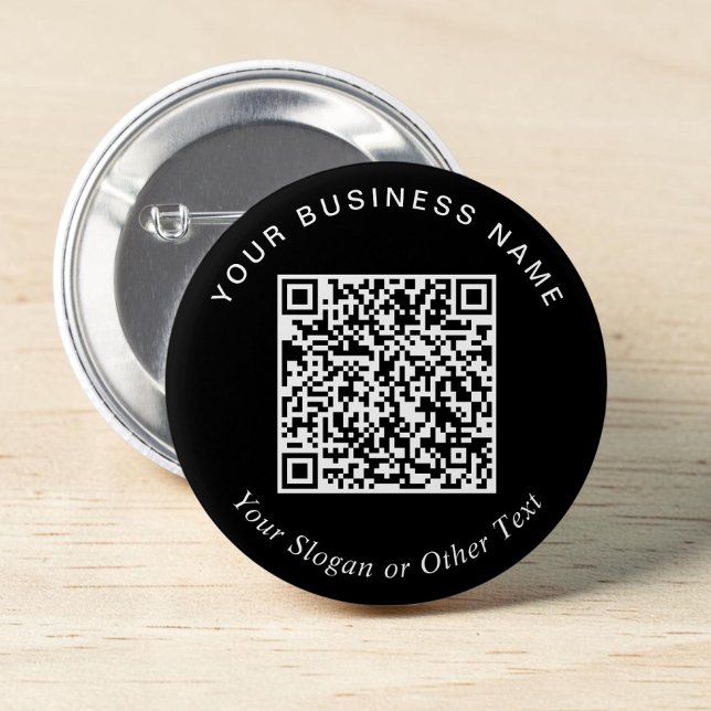 Promotional Business QR Code Black Pin (Promotional Business QR Code Black Pin)