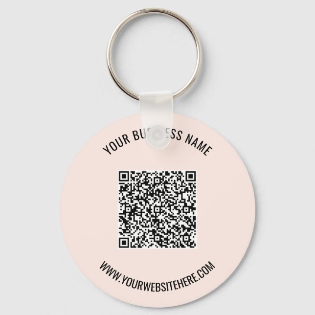 Promotional Business QR Code Keychain Template (Front)