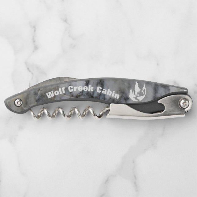 Promotional Cabin Wolf Vacation Property  Waiter's Corkscrew (Back)