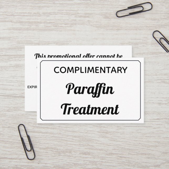 Promotional certificate template (Front/Back In Situ)