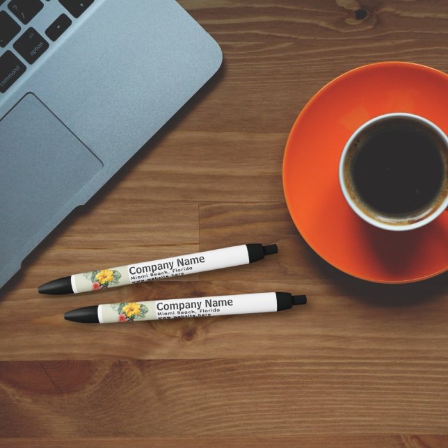 Promotional Company Logo and Text Template  Black Ink Pen (Creator Uploaded)