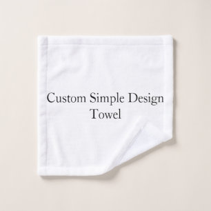 promotional Custom Simple Wash Cloth Set