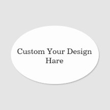 promotional Custom Simple your Logo 3" X 2" Oval