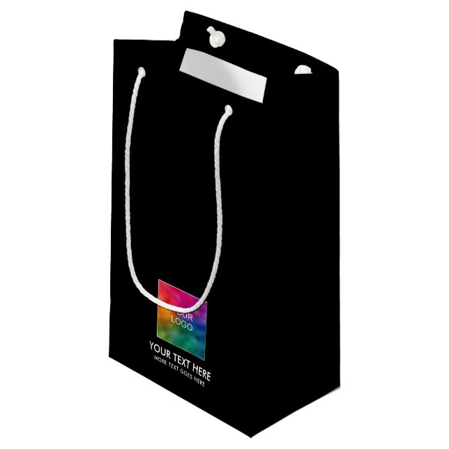 Promotional Custom Template Your Text Logo Here Small Gift Bag (Front Angled)