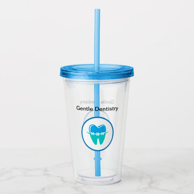 Promotional Dentist Office Customer Gift Tumblers (Front)