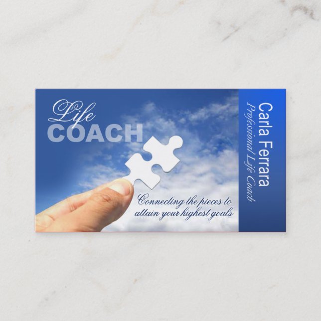 PROMOTIONAL for Life Coach Spiritual Counseling Business Card (Front)