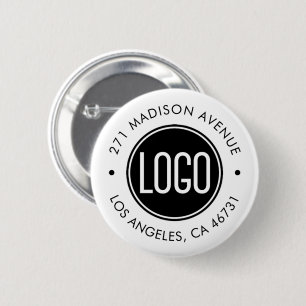 promotional giveaways   Business Logo Details 6 Cm Round Badge