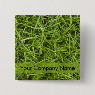 Promotional Green Grass Lawn Service 15 Cm Square Badge