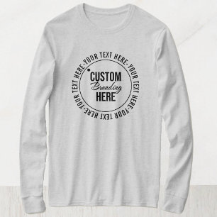 Promotional Grey Logo Simple Apparel T-Shirt