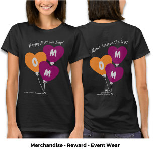 Promotional Happy Mother's Day Logo Social Connect T-Shirt