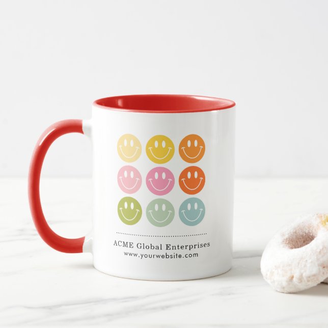 Promotional Items No Minimum, Add Your Logo   Mug (With Donut)
