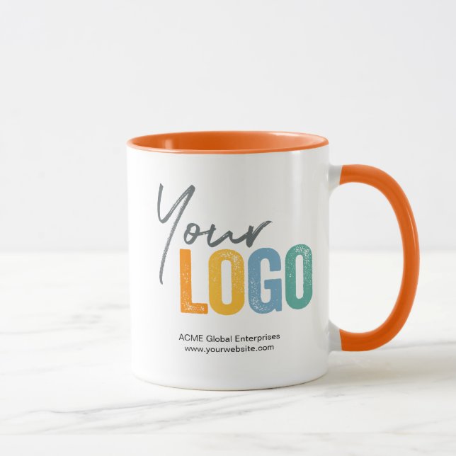 Promotional Items No Minimum, Colour Logo Mugs (Right)