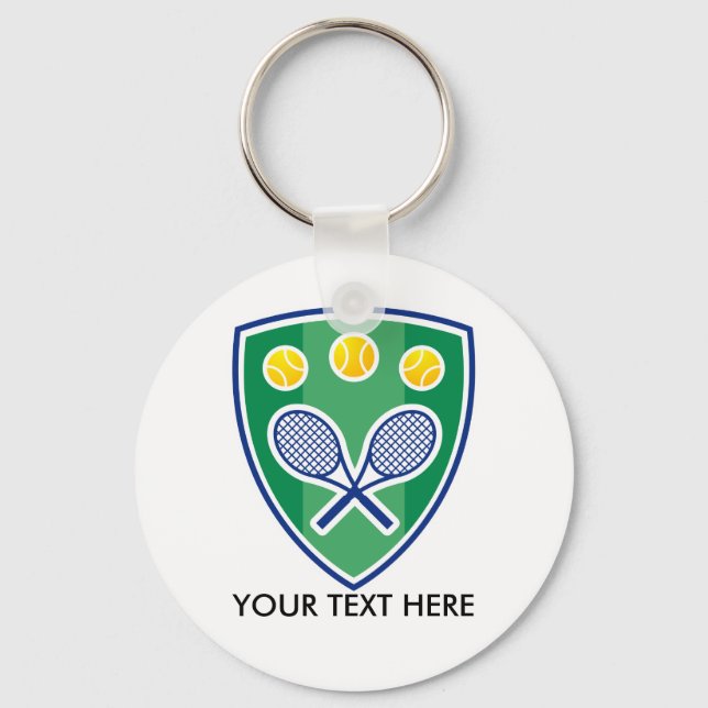 Promotional keychain gift for tennis club (Front)