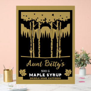 Promotional Maple Syrup Farmers Market Acrylic Sign