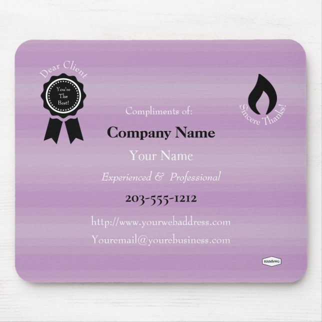 Promotional Mouse Pad - HAMbyWG (Front)