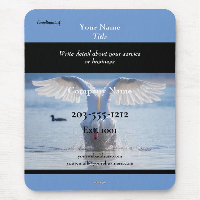 Promotional Mouse Pad You Customise - HAMbyWG   (Front)