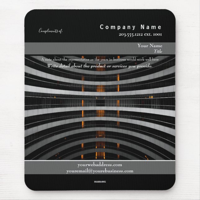 Promotional Mousepad Architecture Theme - HAMbyWG (Front)