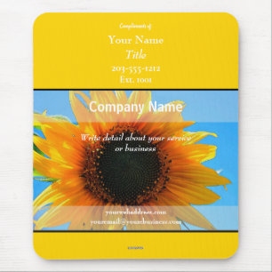 Promotional Mousepad Grey with Sunflower - HAMbyWG
